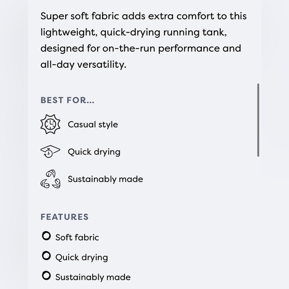 Brooks Teal Distance Running Tank Small - Picture 8 of 8